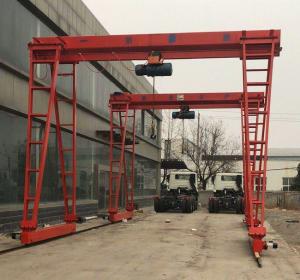 Wholesale MH type 5 ton general gantry crane, gantry crane, main girder box support leg gantry crane, rail type small crane from china suppliers