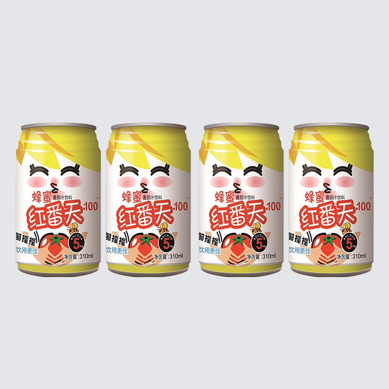 Tin Tomato Juice With Honey 310ml Salt Free Tomato Juice