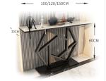 1500*400*800mm White Sintered Stone TV Console Table Modern Luxury