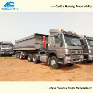 Wholesale 60 Tons 3 Axle Tipper Trailer For Sand Gravel Haulage from china suppliers