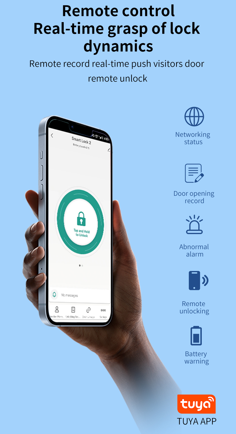 Intelligent CNC Process Smart Door Lock Fingerprint Card Face Smart Lock