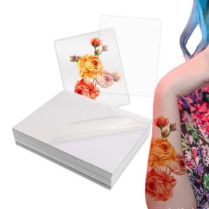 Wholesale Transparent Decoration Direct Waterproof Printable Temporary Tattoo Sticker Paper Offset Printing from china suppliers