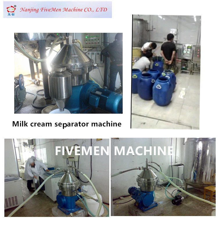 Centrifugal Disk Stack Milk Cream And  juice Separator Machine