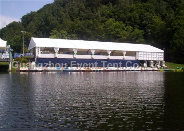Luxury Family Tent With White PVC Roof , Heavy Duty Pop Up Marquee Tear