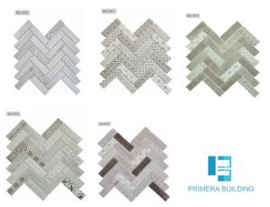 Wholesale 270x290mm SGS Decorative Mosaic Tiles Wooden Marble 6mm Thickness from china suppliers
