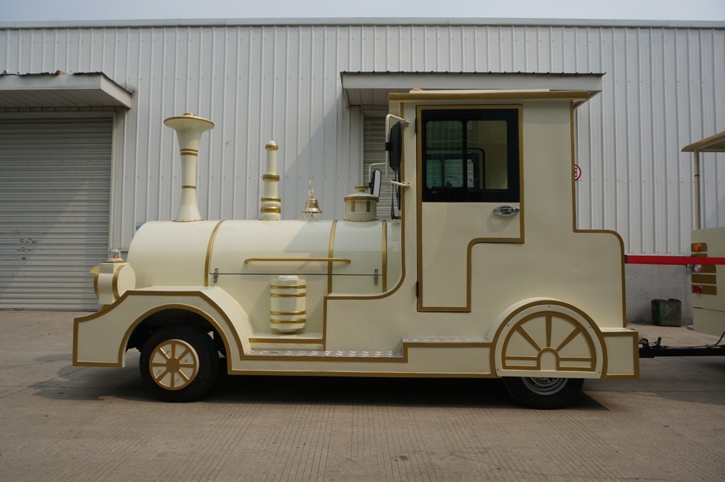 Mini Road Electric Trackless Train For Outside Using Customized Body Color