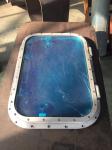 Weathertight Aluminum Alloy Marine Windows Fixed Model 8 / 10 / 12 mm Thickness