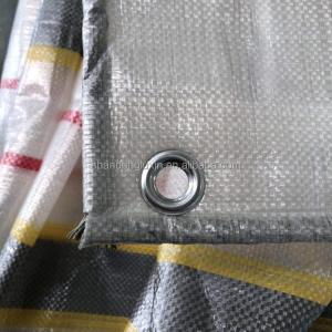 Wholesale 500D Stripe Style Double Blue/White/Black/Red PE Tarpaulin Cover Tarp for All Purpose from china suppliers