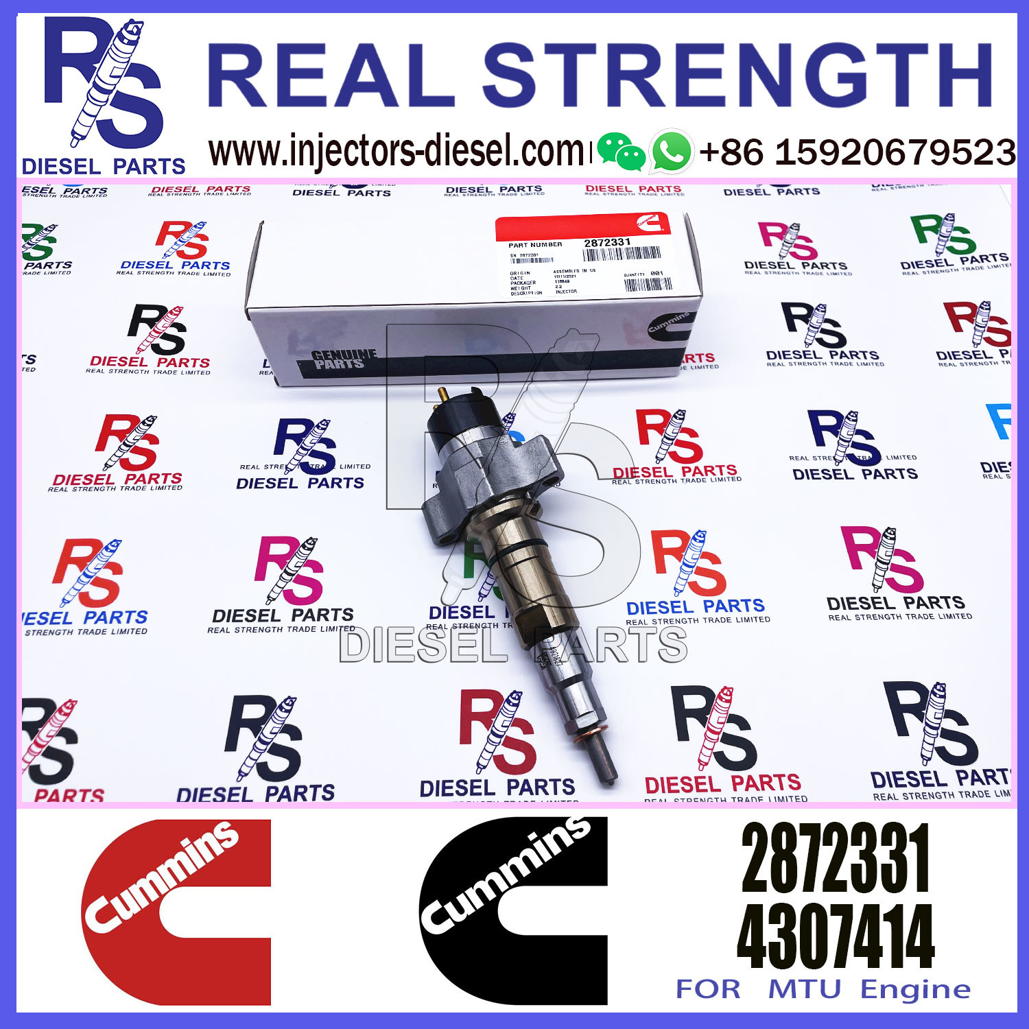 fuel injector 4307452 2872765 4921827 4327072 4928421 2872331