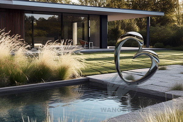 Tranquil Stainless Steel Sculpture Enhancing The Serenity Of Urban Landscapes