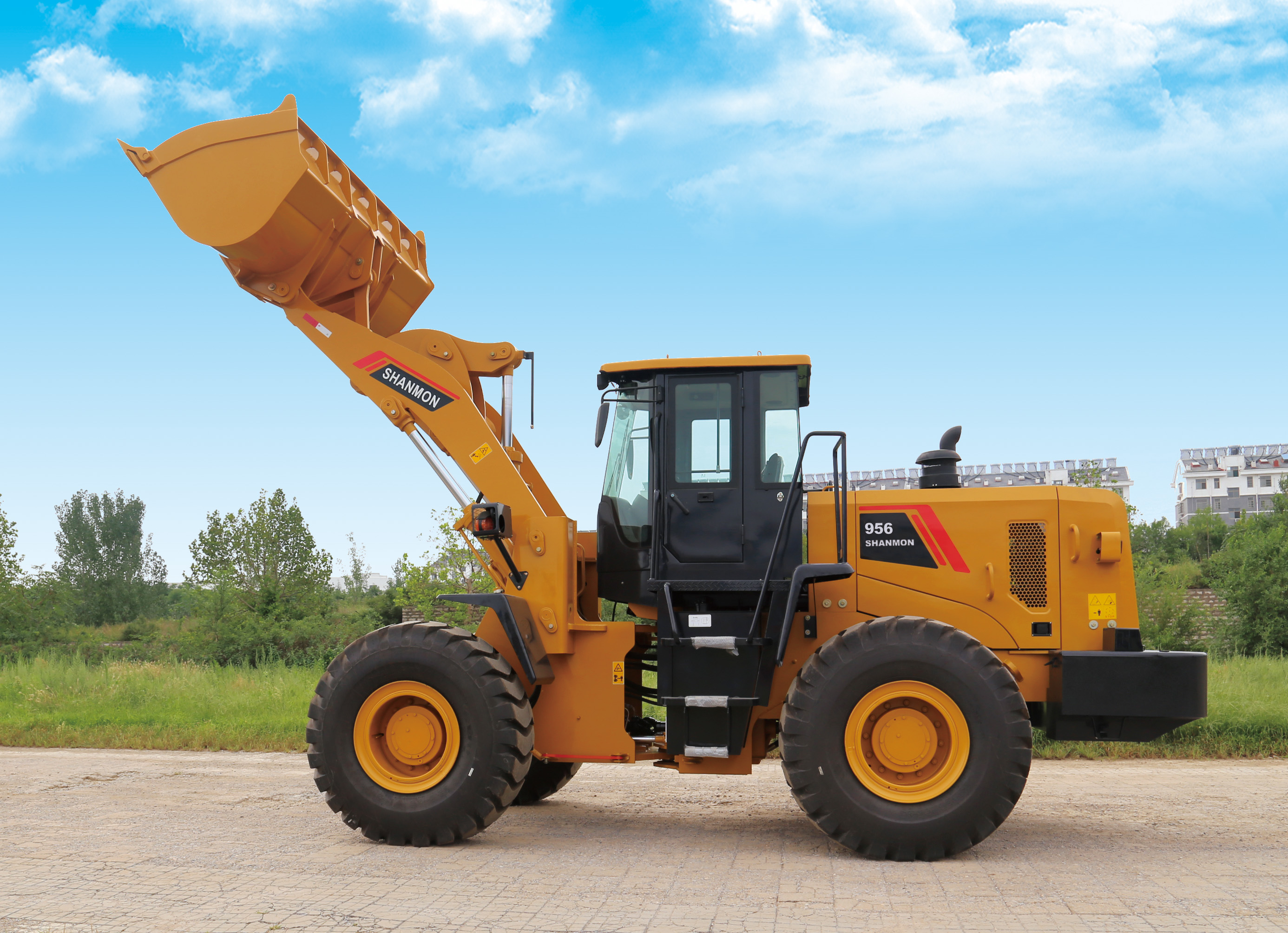 Mini Loader SNSC 388 Wheel Loader With Engine Motor Pump Gearbox Bearing PLC Core