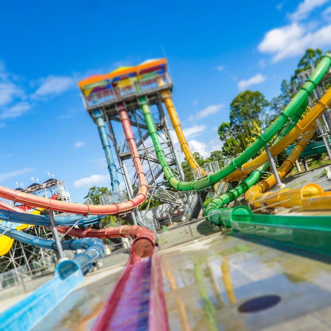 Aqua Water Park Summer Water Games Swimming Pool Water Toy Fiberglass Slide for Children