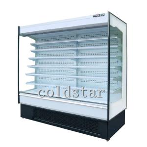 Wholesale Commercial supermarket air curtain refrigerator open fruit and vegetable milk chiller from china suppliers