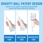 Teeth Cleaning Oral Irrigation Water Flosser Portable 300ml Removable Tank FCC