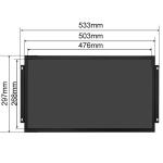 Open Frame Industrial Panel PC , Embedded Touch Monitor 21.5 Inch 21 Inch 22