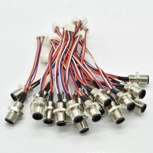 Wholesale IP67 Waterproof D Code Male Aviation Cable M12 4 Pin Cable Threaded Coupling from china suppliers
