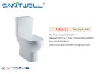 Double Piece s trap close coupled toilet OEM or ODM Service SWA1621