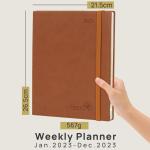 10.5 X 8.5 Inches 2023 Daily Weekly Planner Ink Resistant Paper