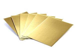 Wholesale Metalized Shiny Gold Foil Cardboard Laminated Grey Board Gold Paper Cake Boards from china suppliers