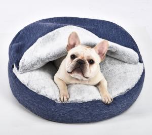 Wholesale Anti Anxiety Dog Bed Premium Plush Nest Snuggler Washable Non Slip Bottom Pet Calming Bed from china suppliers