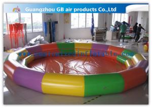 Wholesale Colorful Round Outdoor Inflatable Swimming Pool Kids With Ladder 8m Diameter from china suppliers