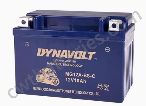 Dynavolt MG12A-BS-C Nano Gel Motorcycle Battery 12V 10Ah Customized