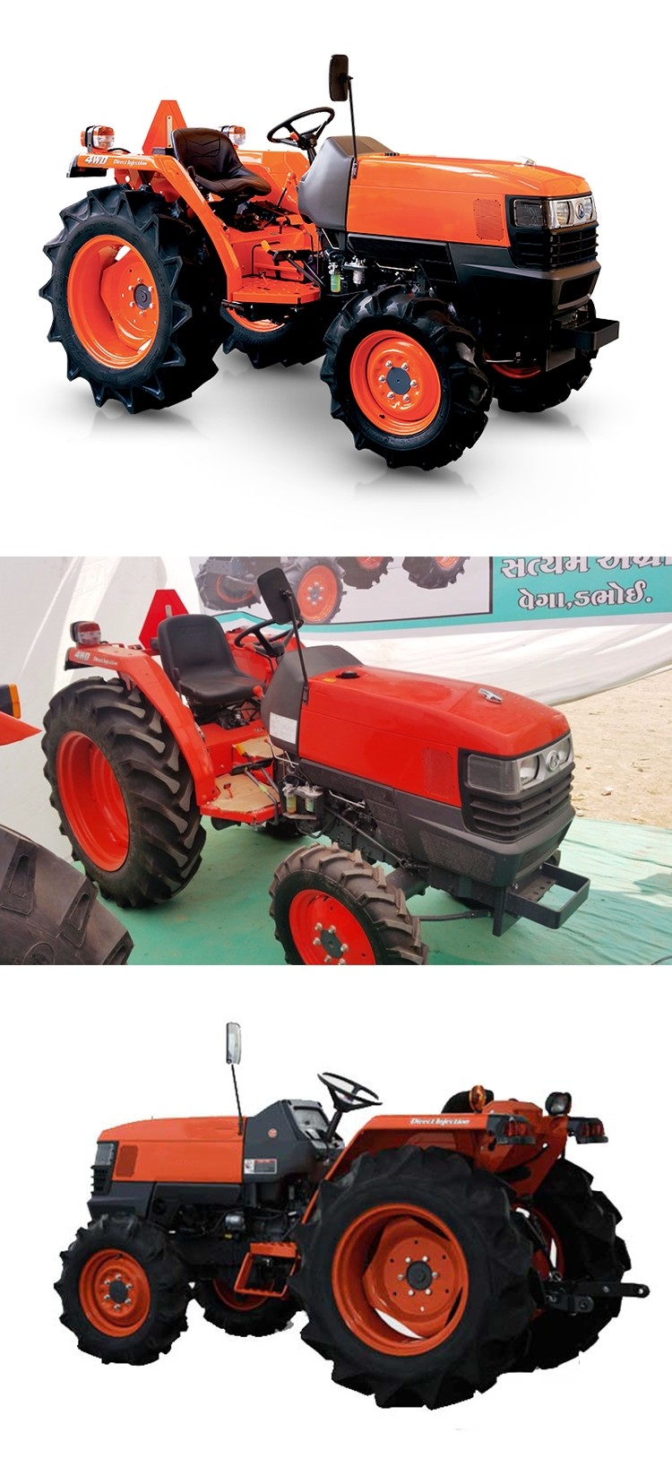 4WD Mini Farm Tractor Used Massey Ferguson With Kubota