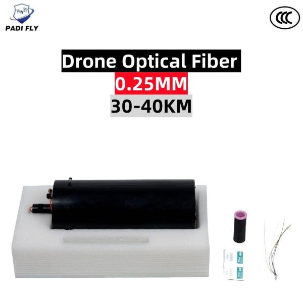 30-40km 0.25mm Low Latency Drone Optical Fiber for High Efficiency Wired Image