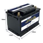 Bely Energy 12V 100AH LiFePo4 Battery For Marine Boats 3 Year Warranty
