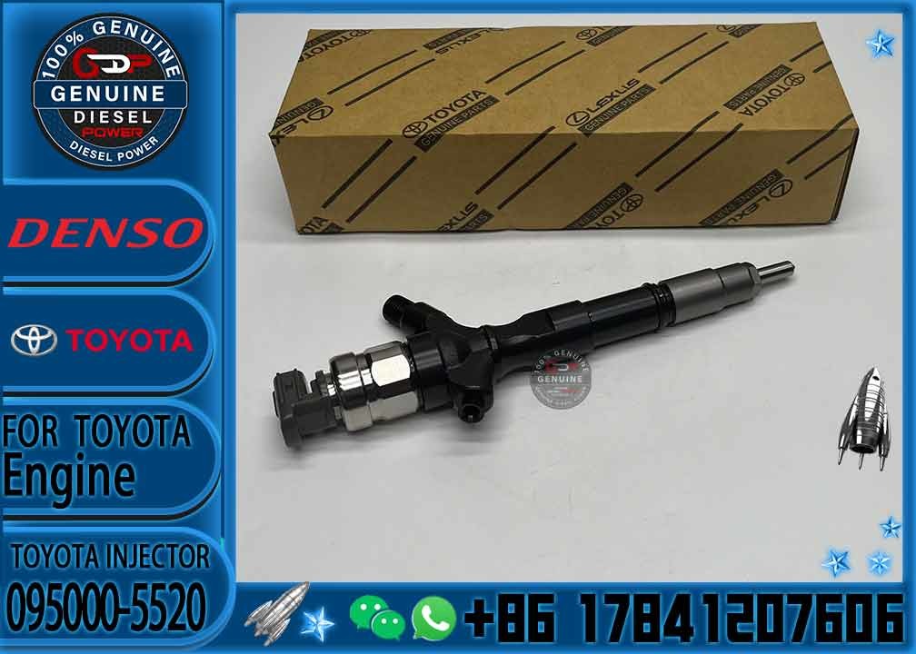 2KD New Diesel Common Rail Fuel Injector 095000-5520 Nozzle Injector 095000 5520 0950005520 for Toyota Hilux