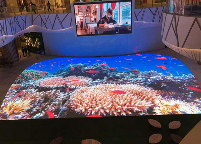 Full Color Dance Floor Led Display , P5.95 Rental Panel 500 x 500 mm