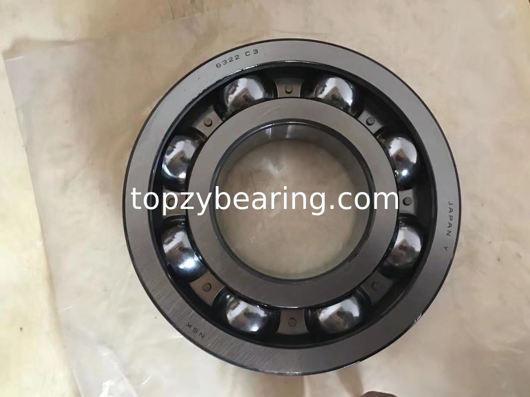 NSK brand Chrome Steel Size 110x240x50mm Deep Groove Ball Bearing 6322C3 6322 ZZ 6322 2RS