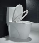 26" One Piece Skirted Dual Flush Toilet Flush Valve Ceramic Tall Toilet Bowls