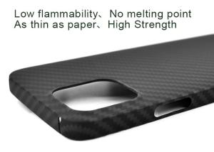 Wholesale Military Grade 0.65mm Thickness Matte Aramid Fiber iPhone 12 Case from china suppliers