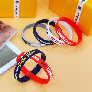 Wholesale Personalized Silicone Wrist Bands for Soccer and Basketball Games Length 20cm-25cm from china suppliers
