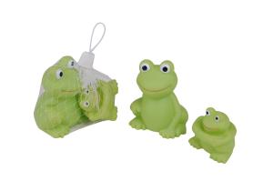 Wholesale Squeezing Rubber Animal Bath Toys Soft Frog Toys Set Floating For Baby from china suppliers
