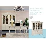 Antique European Type Home Desk Book Cabinet