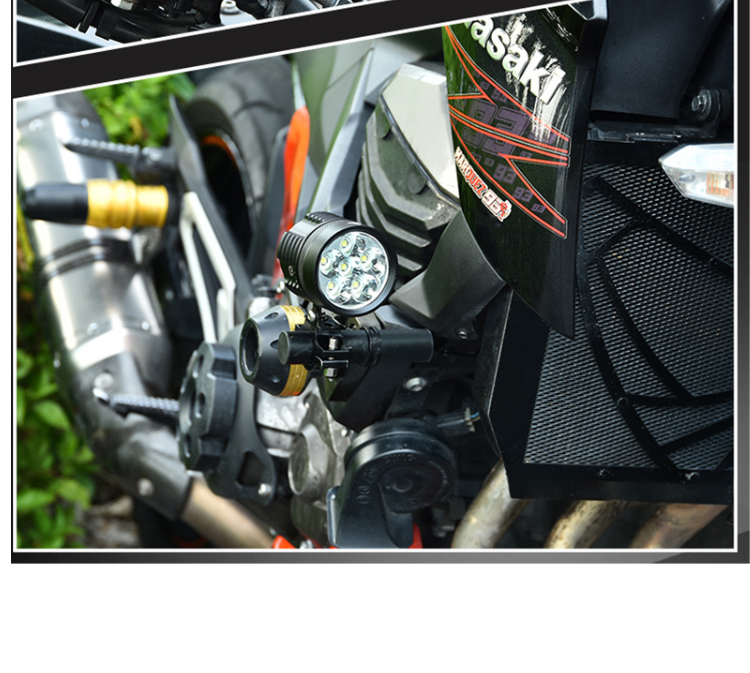 motorcycle headlight led L4X L6X 40W lamp electric vehicle 4-bead headlamp lighting car spotlights