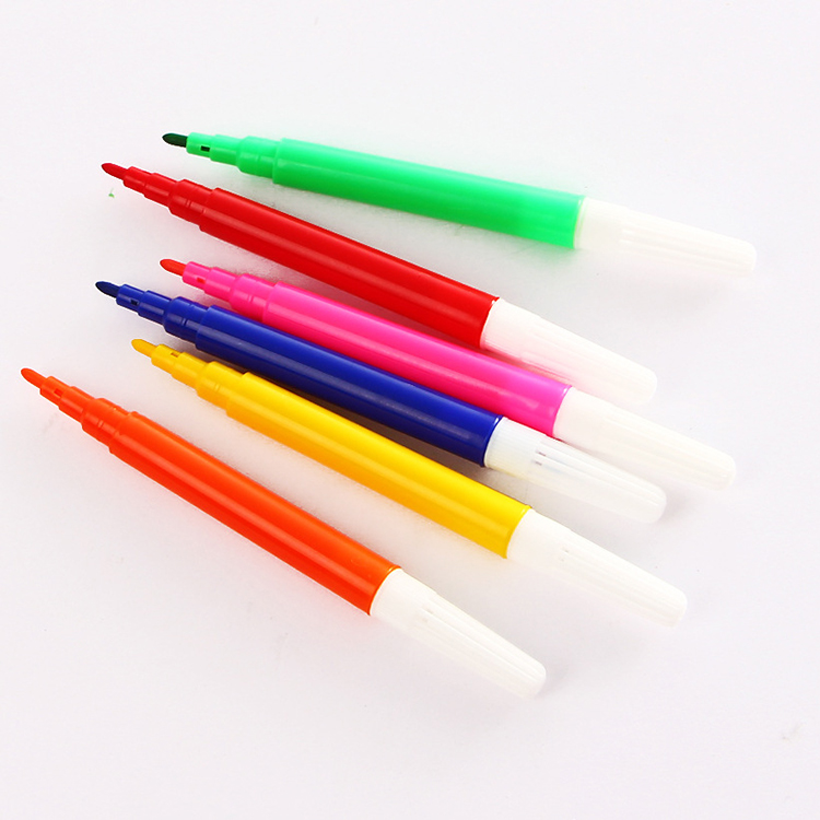 Watercolor Art Marker Pen Set for Kids Children 6PC Professional Deluxe Drawing Tools