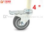 Heavy Duty TPR Solid Caster Wheels , 3/4 Inch Stem Caster Wheels