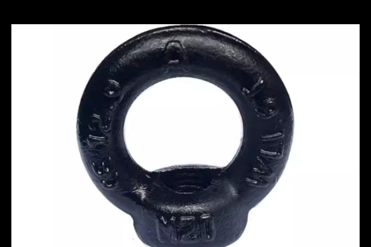 M10 M16 Carbon steel eye Nut Black silver finishing Customized black metal nuts