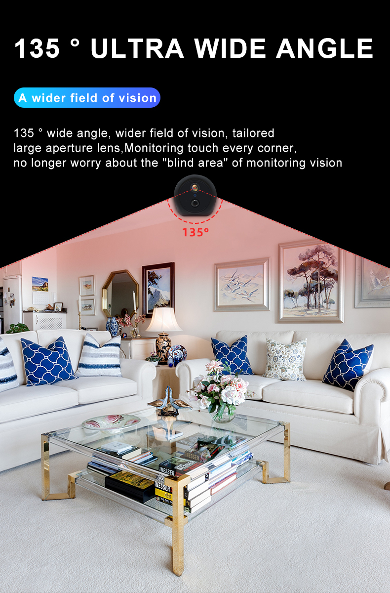 Vandal Proof Tuya App Camera IR 10M Full HD Smart Camera Black