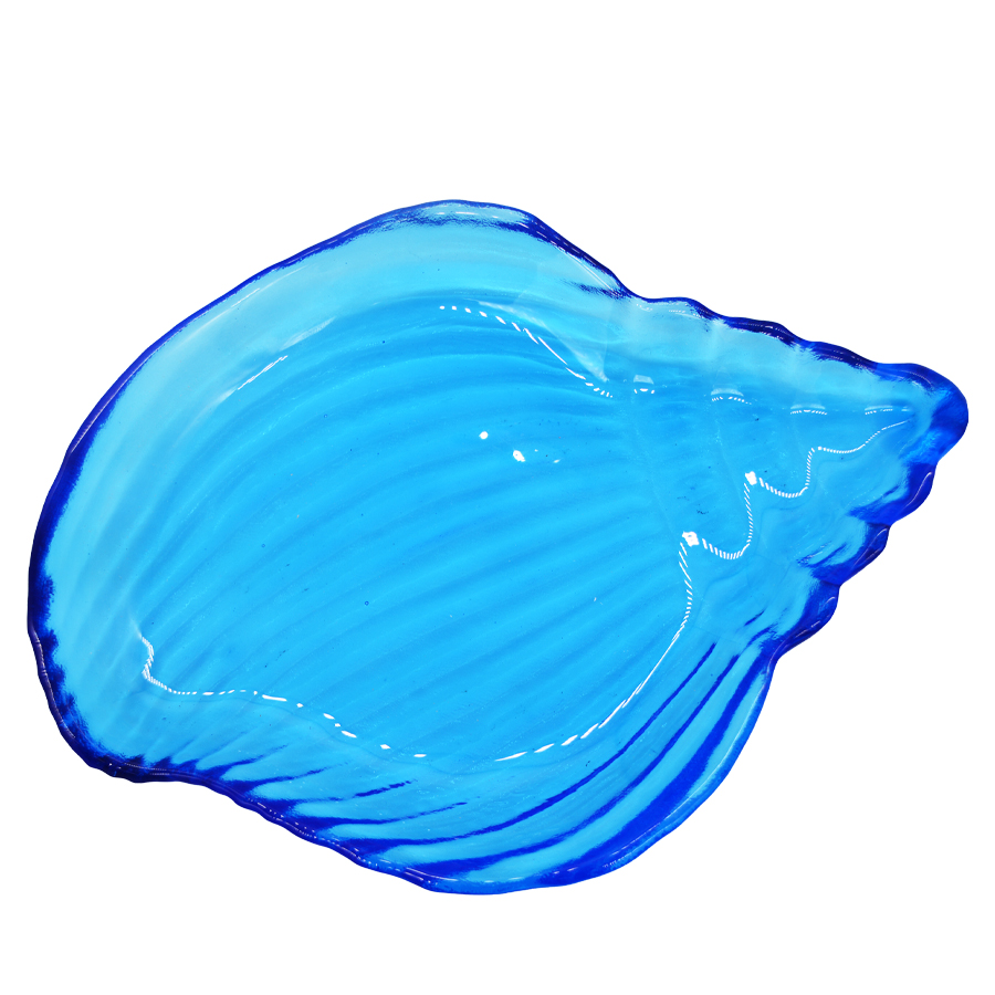 Irregular shaped Colored Creative Glass Charger Plates