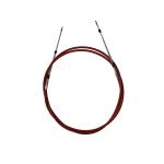 Marine Boat Throttle Shift Control Cable Has Red Jacket With Stainless Steel