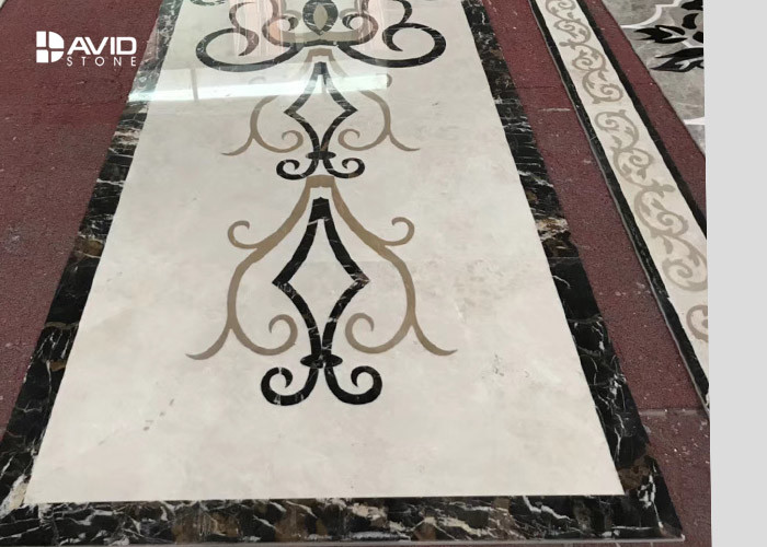 Simple Flower Marble Tile Patterns Marble Floor Medallion Water Jet Designs