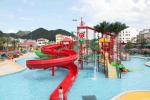 Large Kids Water Play Equipment / Mini Water House With Children Slide , 11.5*12