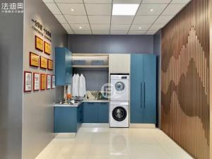 Wholesale Sea Blue Laundry Room Vanity Cabinet With Multiple Storage Solution from china suppliers