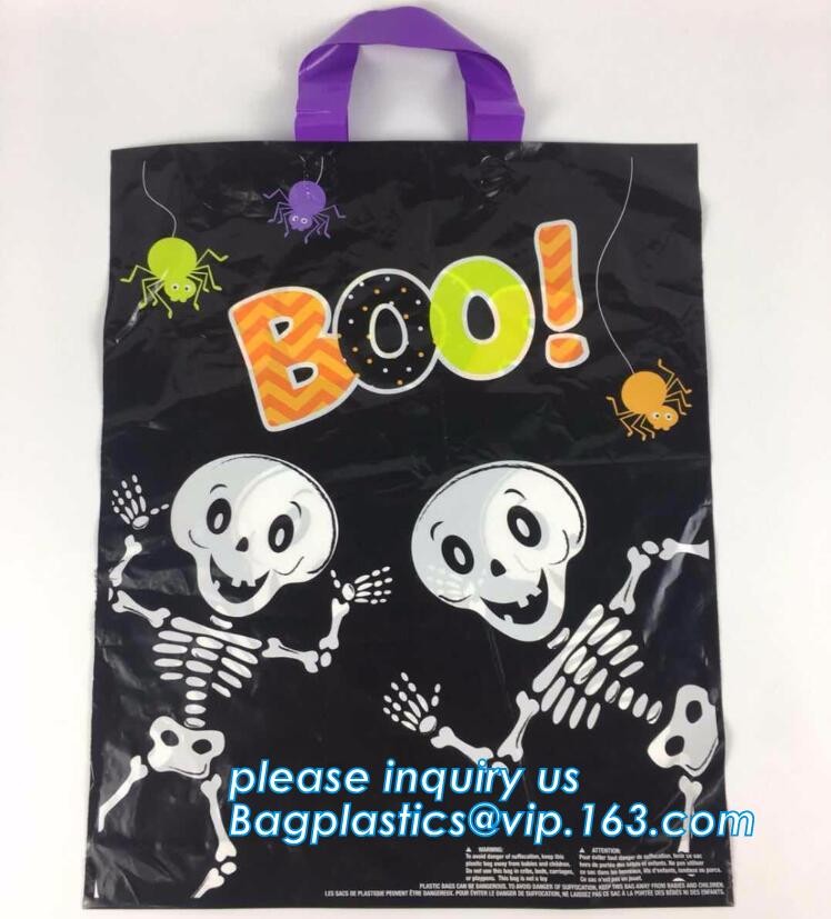 CLEAR FROSTED SOFT LOOP SHOPPER BAG,Soft Loop Handle Plastic Bag OEM Plastic Bagbiodegradable retail shopping bags pack