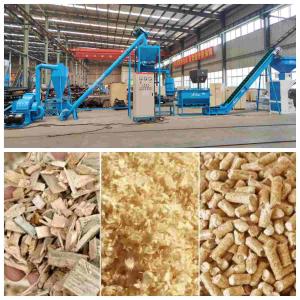 Wholesale Complete 1~5T/H Biomass Sawdust Wood Pellet Production Line For Heating from china suppliers