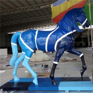 Wholesale Realistic Fiberglass Life Size Horse Sculpture Garden Statue Painted from china suppliers